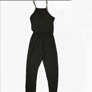 🎉HP🎉Vintage Lucky Brand Black Sleeveless Tapered Jumpsuit Size XS-Pre-Owned